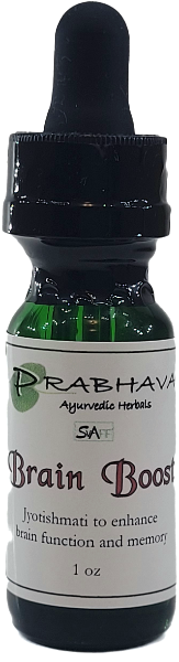 Brain Boost Intelligent Herbal Glycerite .5 oz - Prabhava Ayurvedic Herbals