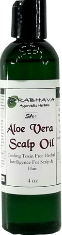 Aloe Vera Scalp Oil 4 oz | Prabhava SVAFF Ayurvedic Herbals