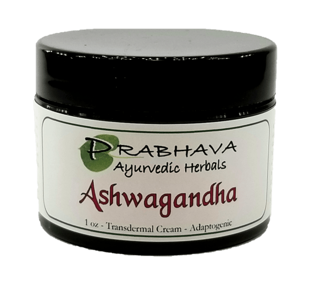 Ashwagandha Transdermal Cream 1 oz - Prabhava Ayurvedic Herbals