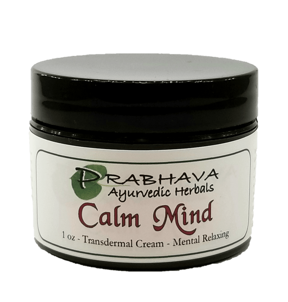 Calm Mind Transdermal Cream 1 oz - Prabhava Ayurvedic Herbals