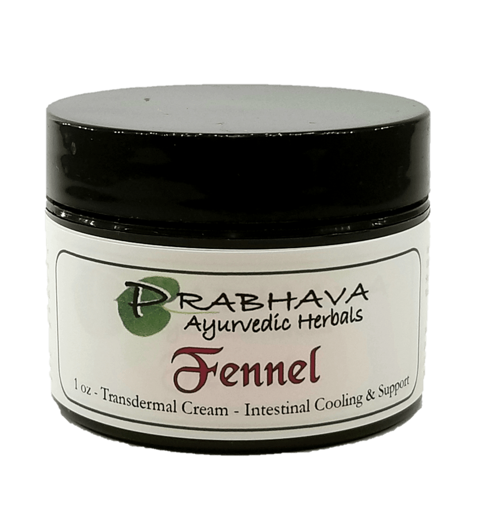 Fennel Transdermal Cream 1 oz - Prabhava Ayurvedic Herbals