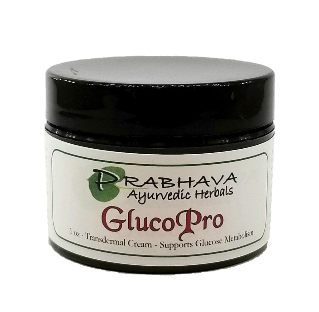 GlucoPro Transdermal Cream 1 oz - Prabhava Ayurvedic Herbals