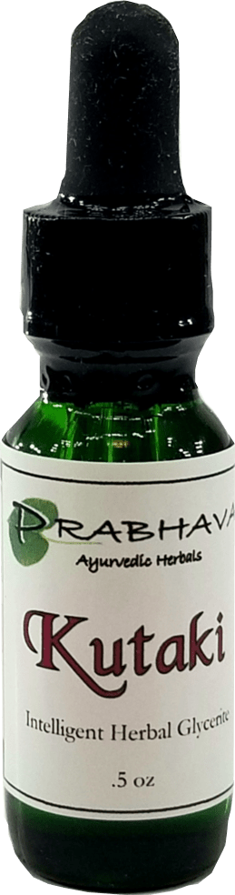 Kutaki Intelligent Herbal Glycerite .5 oz - Prabhava Ayurvedic Herbals