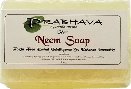 Neem Ayurvedic Soap 4 oz | Prabhava SVAFF Ayurvedic Herbals