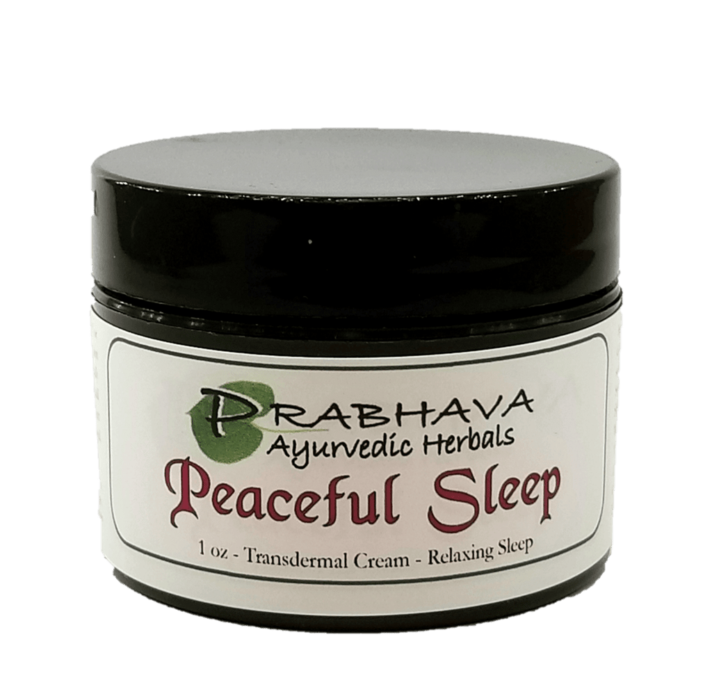 Peaceful Sleep Transdermal Cream 1 oz - Prabhava Ayurvedic Herbals