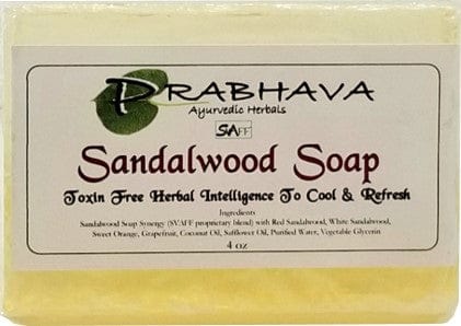 Sandalwood Ayurvedic Soap 4 oz | Prabhava SVAFF Ayurvedic Herbals