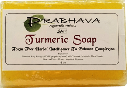 Turmeric Ayurvedic Soap 4 oz | Prabhava SVAFF Ayurvedic Herbals