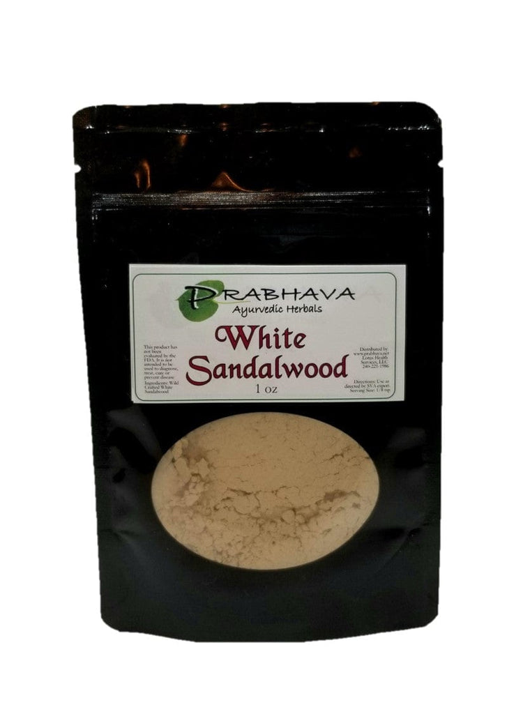 White Sandalwood Powder 1 oz - Prabhava Ayurvedic Herbals