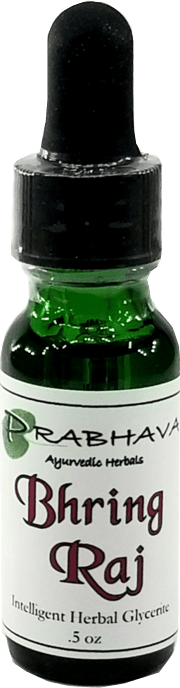 Bhring Raj Intelligent Herbal Glycerite .5 oz - Prabhava Ayurvedic Herbals