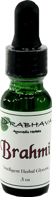 Brahmi Intelligent Herbal Glycerite .5 oz - Prabhava Ayurvedic Herbals