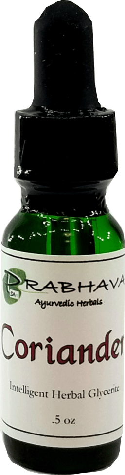 Coriander Intelligent Herbal Glycerite .5 oz | Prabhava SVAFF Ayurvedic Herbals