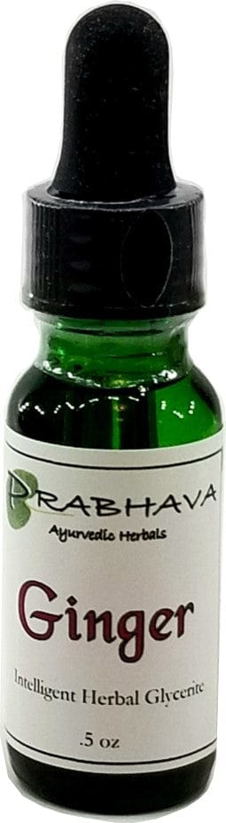 Ginger Intelligent Herbal Glycerite .5 oz - Prabhava Ayurvedic Herbals