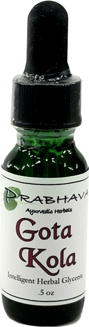 Gotu Kola Intelligent Herbal Glycerite .5 oz - Prabhava Ayurvedic Herbals