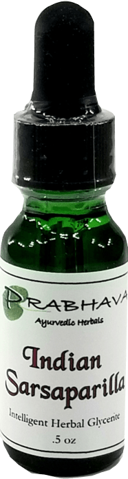 Indian Sarsaparilla Intelligent Herbal Glycerite .5 oz - Prabhava Ayurvedic Herbals