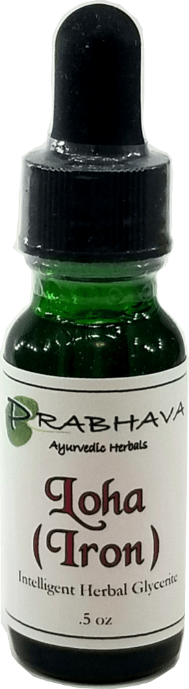 Iron (Loha) Intelligent Herbal Glycerite .5 oz - Prabhava Ayurvedic Herbals