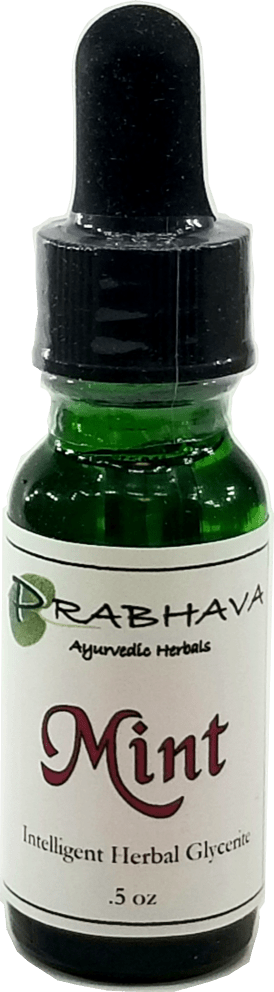 Mint Intelligent Herbal Glycerite .5 oz - Prabhava Ayurvedic Herbals
