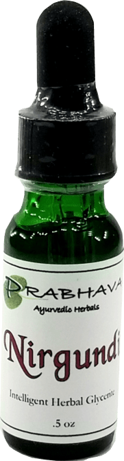 Nirgundi Intelligent Herbal Glycerite .5 oz - Prabhava Ayurvedic Herbals