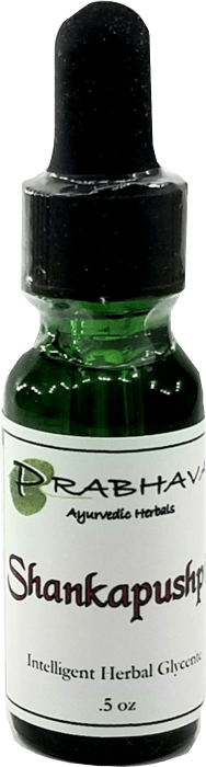 Shanka Pushpi Intelligent Herbal Glycerite .5 oz - Prabhava Ayurvedic Herbals