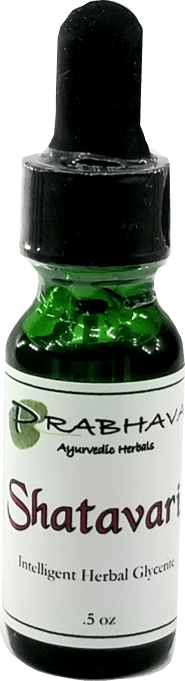 Shatavari Intelligent Herbal Glycerite .5 oz - Prabhava Ayurvedic Herbals