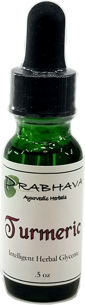Turmeric Intelligent Herbal Glycerite .5 oz - Prabhava Ayurvedic Herbals