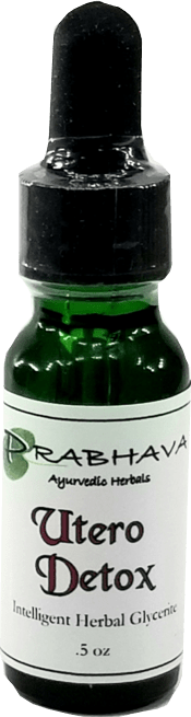 Utero Detox Intelligent Herbal Glycerite .5 oz - Prabhava Ayurvedic Herbals