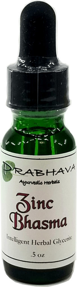 Zinc Bhasma Intelligent Herbal Glycerite .5 oz - Prabhava Ayurvedic Herbals